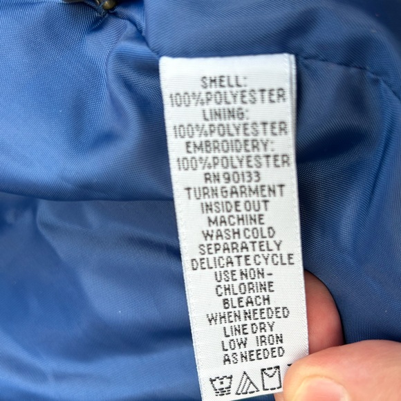 Vintage Bob Mackie Wearable Art Fleece Jacket 3X Royal Blue Floral Embroidered - Picture 9 of 14